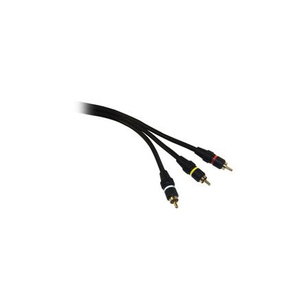 Swe-Tech 3C High Quality RCA Audio / Video Cable, 3 RCA Male, Gold-plated Connectors, 25 foot FWT10R2-03125